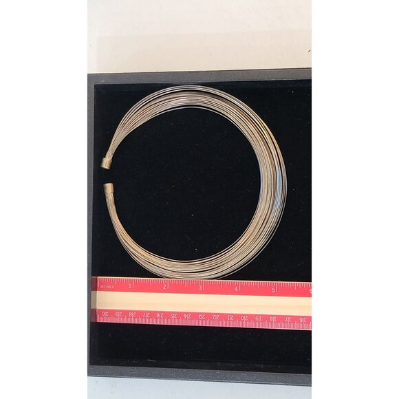 Vintage Sterling Silver 19 Multi-Strand Liquid Silver choker/collar Necklace 66g - Picture 11 of 16